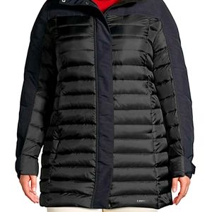 Women's Plus Size Squall Down Insulated Winter Coat with Hood black 1X